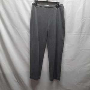Chico's Design Gray marled dress slacks with left side zip closure  Size 1